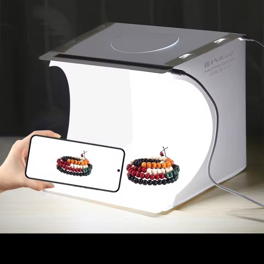 🎁20cm Mini 2 LED Panels Folding Portable Light Photo Lighting Studio